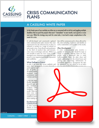 Cassling Crisis Communication Plan - White Paper