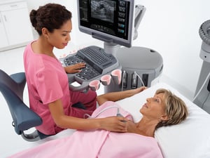 Breast Ultrasound with Sonographer