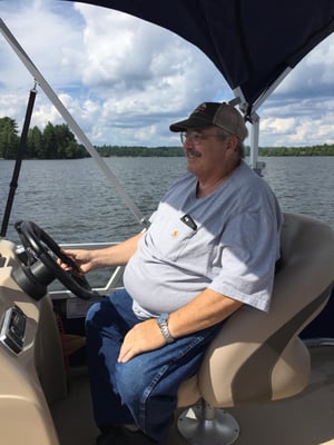 Brian on a Boat