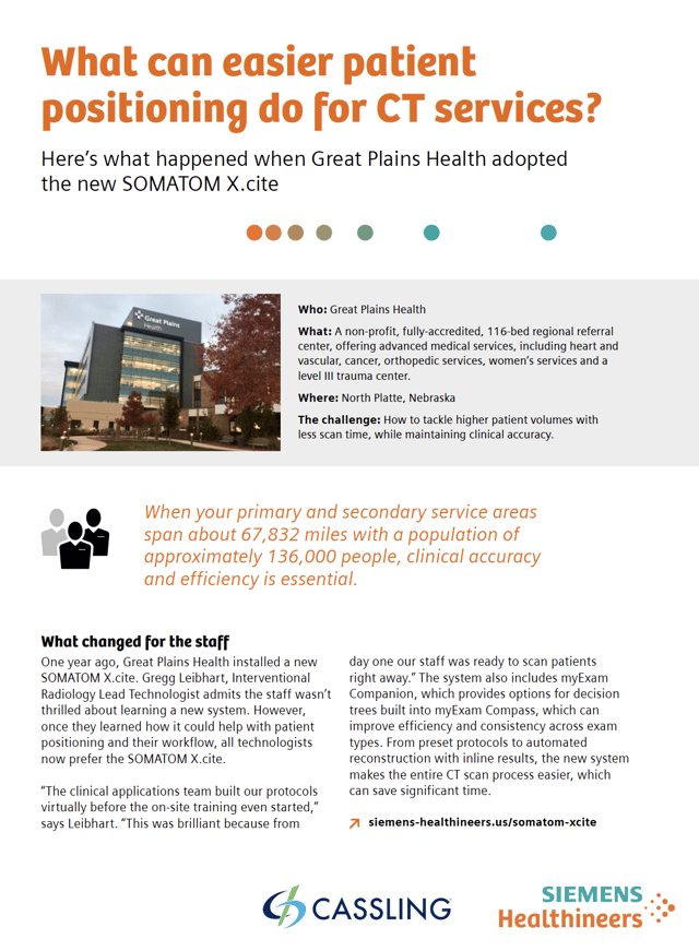 What can easier patient positioning do for CT services?
