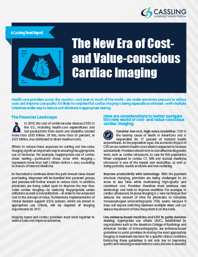 The New Era of Cost- and Value-Conscious Cardiac Imaging