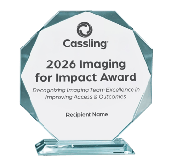 2026 Imaging for Impact Award plaque