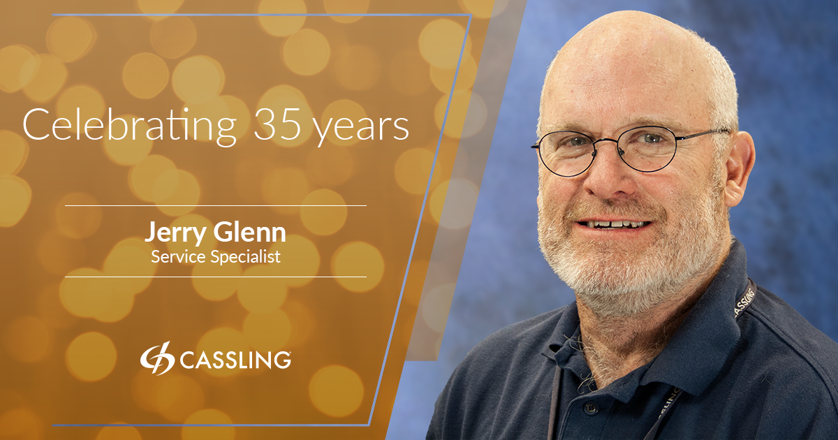 Jerry Glenn Celebrates 35 years with Cassling