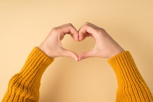 Hands making heart