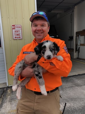 Jason with Dog