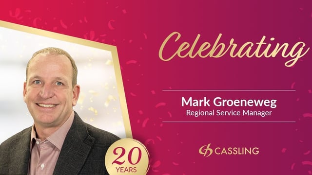 Mark Groeneweg Celebrates 20 Years at Cassling