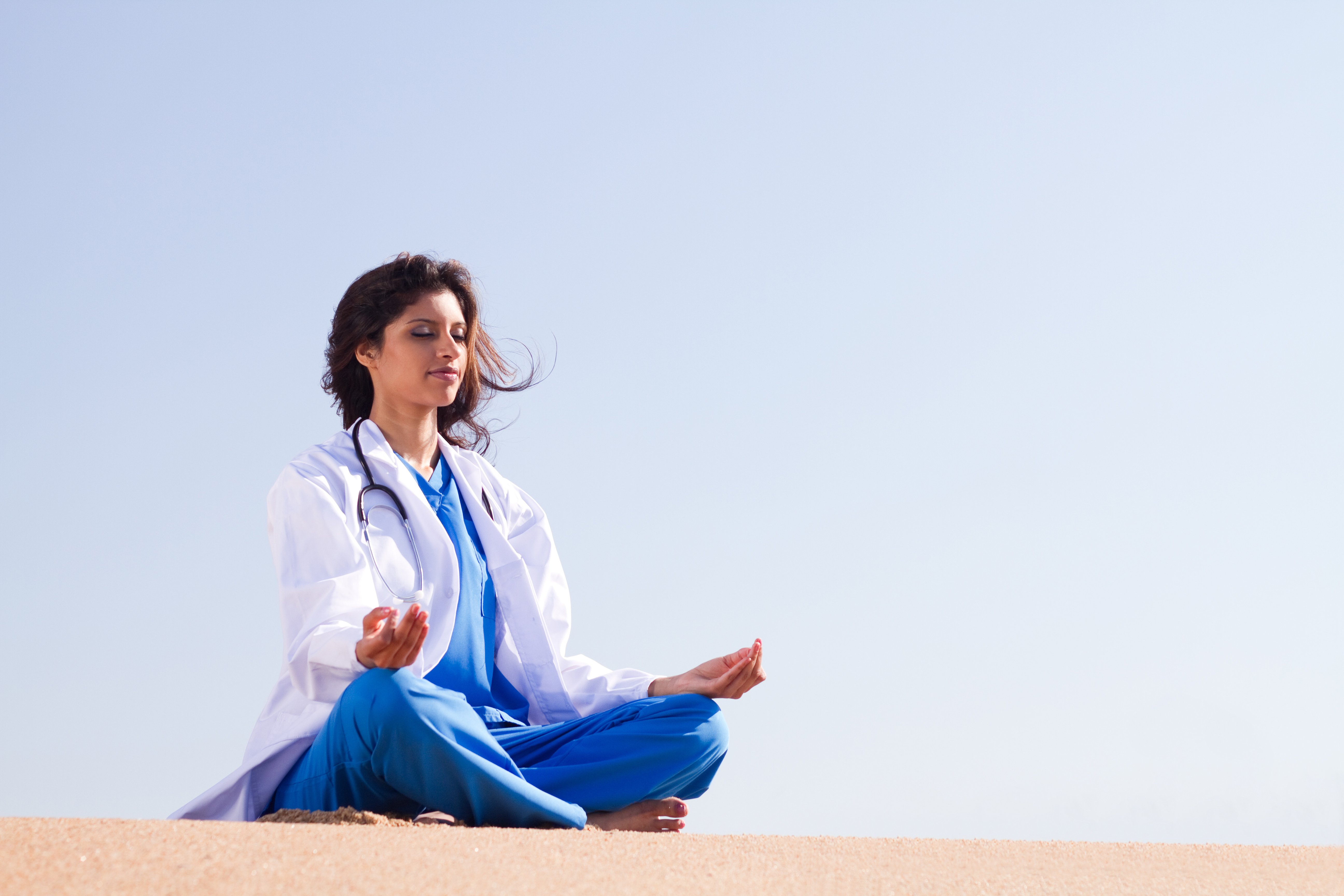 Physican meditating