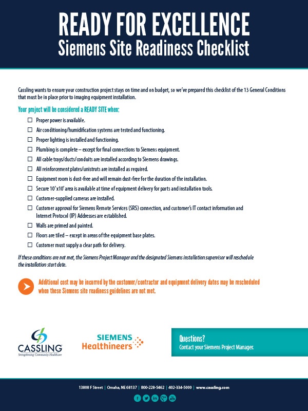 Checklist: Is Your Facility Ready for Imaging Equipment Installation?