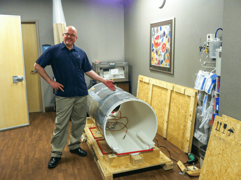 Scott Urbank on site working