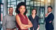 Confident woman leadership in the workplace