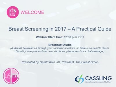 Breast Screening in 2017 - A Practical Guide