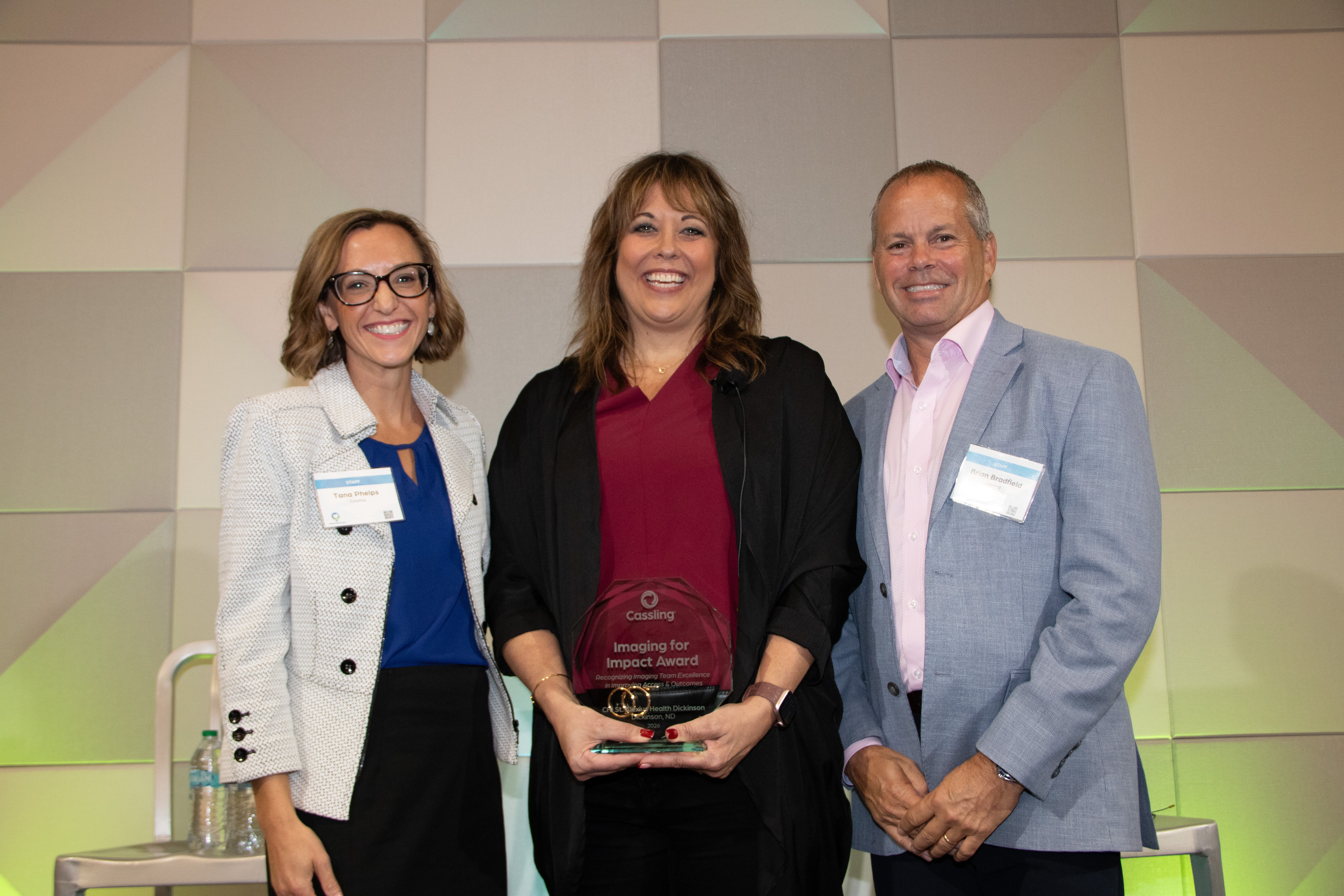From left: Tana Phelps, Tammy Klaman, Brian Bradfield